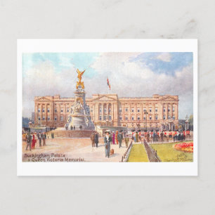 Buckingham-Palast in London Vintage-Postkarte Postkarte