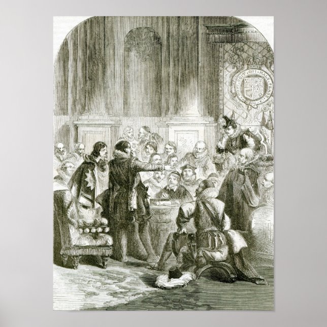 Buckingham vor dem Rat Poster (Vorne)