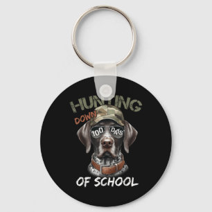 Buckjagd bis 100 Tage Schulhund 100 Tage Schlüsselanhänger