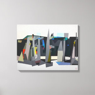 Buckland Beach Yachten - Starke Leinwand Drucken