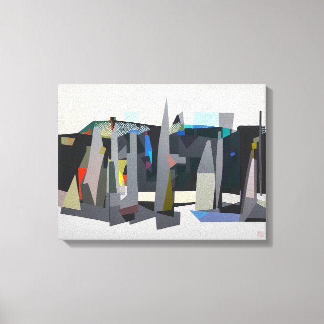 Buckland Beach Yachten - Starke Leinwand Drucken (Vorderseite)