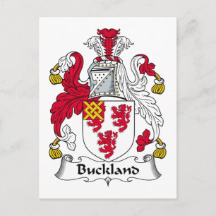 Buckland-Familienwappen Postkarte