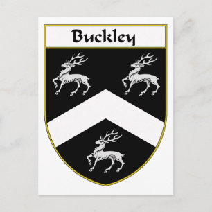 Buckley Coat of Arms/Familienwappen Postkarte