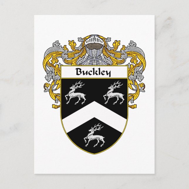 Buckley Coat of Arms (Mantled) Postkarte (Vorderseite)