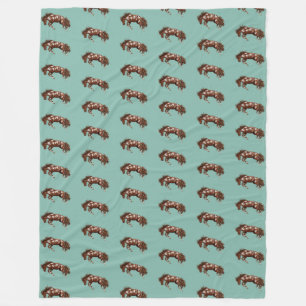 Buckmalerei Fleecedecke