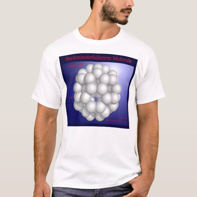 Buckminsterfullerene Molekül (Front) T-Shirt (Vorderseite)