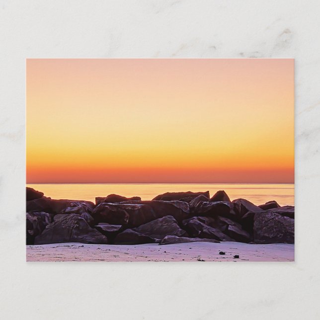 Buckroe Beach Sunrise Postcard Postkarte (Vorderseite)