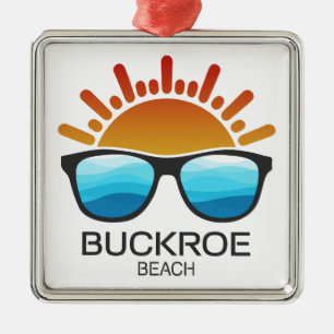 Buckroe Beach Virginia Sonnenbrillen Ornament Aus Metall