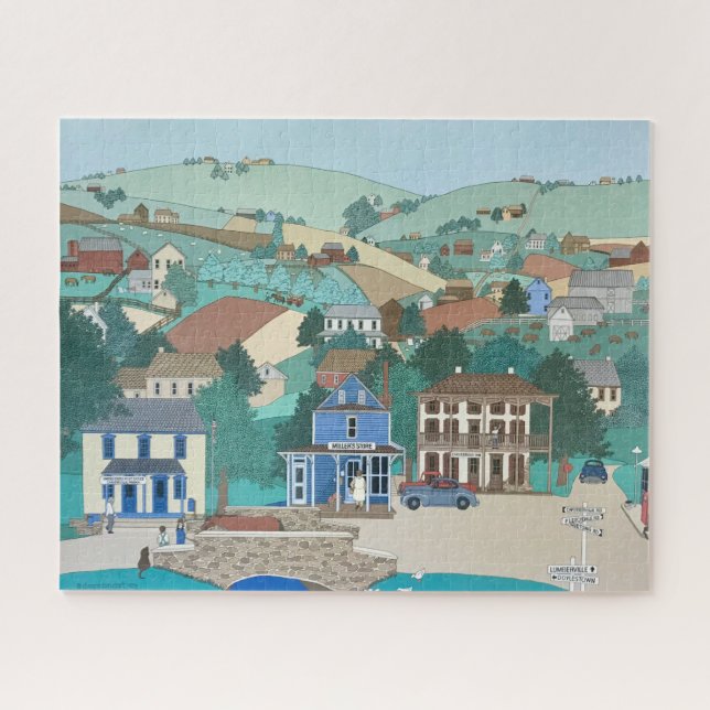 Bucks County PA Primitives Jigsaw-Puzzle Puzzle (Horizontal)