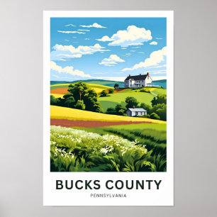 Bucks Landkreis Pennsylvania Travel Print Poster