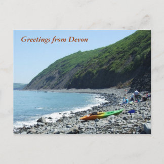 Bucks Mills Beach, Devon Postkarte