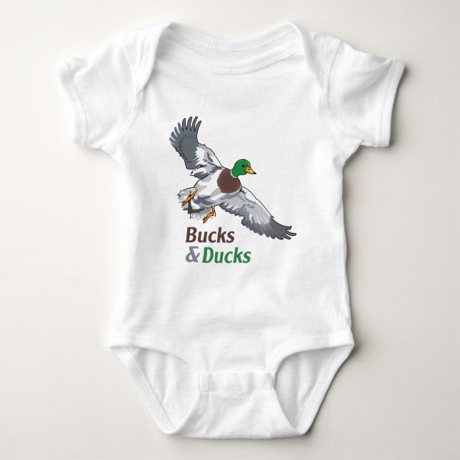 Bucks und Enten Baby Strampler (Vorderseite)