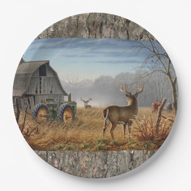 Buckschlacht Pappteller (Vorderseite)