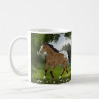 Buckskin Appaloosa Pferd