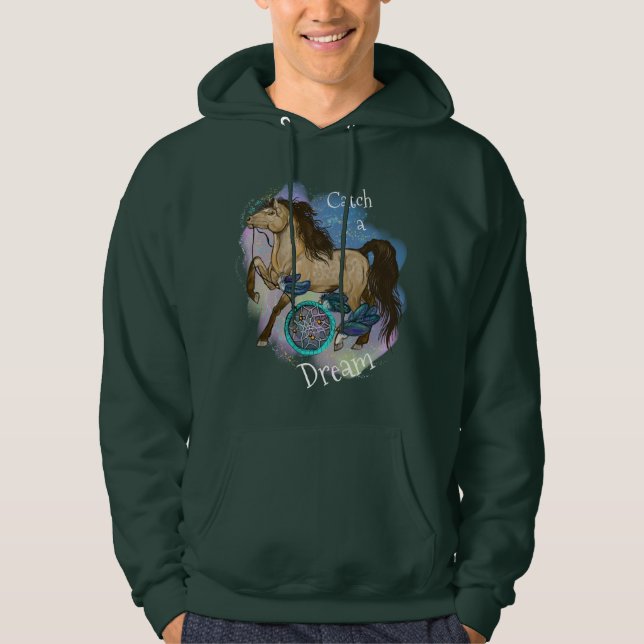 Buckskin Dreamcatcher Pferd Falknerei - Falconeria Hoodie (Vorderseite)