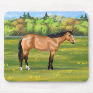 Buckskin Dun Quarter Horse Mousepad