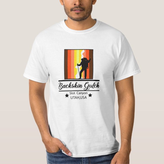 Buckskin Gulch Wanderung Backpackung Souvenirs T-Shirt (Vorderseite)