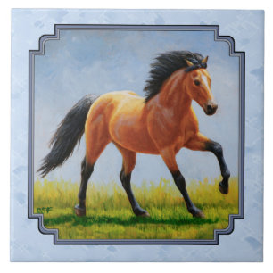 Buckskin Horning Light Blue Fliese