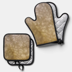 Buckskin Horse Dapples Coat Pattern Ofenhandschuh & Topflappen-Set