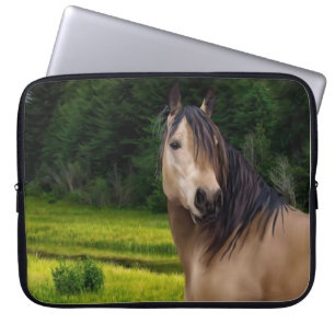 Buckskin Pferd Laptopschutzhülle