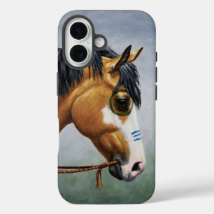 Buckskin Pinto Indianerpferd iPhone 16 Hülle