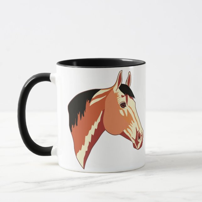 Buckskin Quarter Horse Tasse (Links)