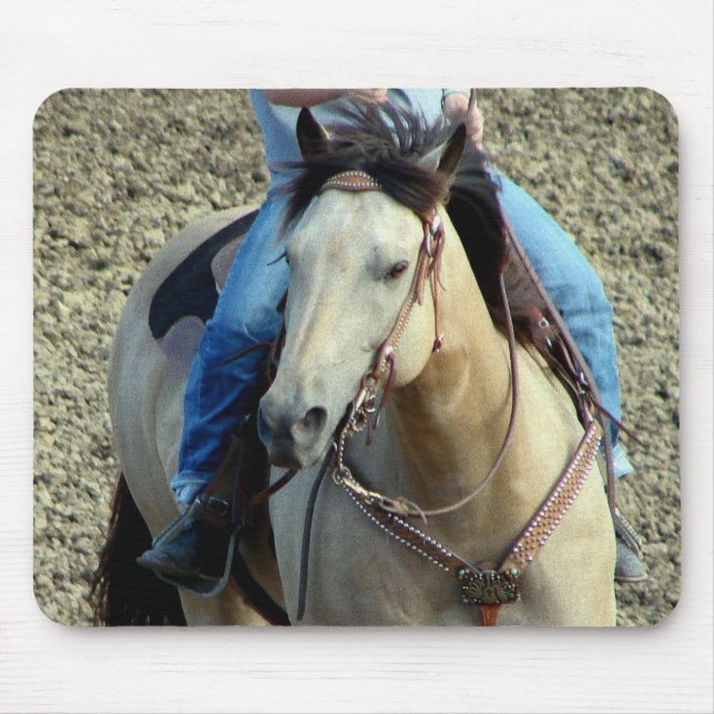 Buckskin Rodeo Horse Mousepad (Vorne)