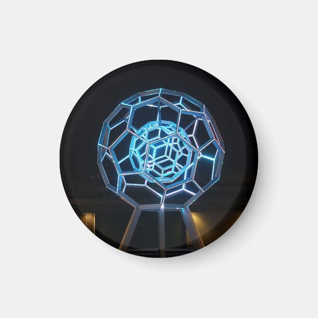 Buckyball-Skulptur #6 Magnet (Vorne)