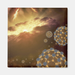 Buckyballs, das in interstellaren Raum schwimmt Magnet