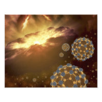 Buckyballs im interstellaren Raum schweben