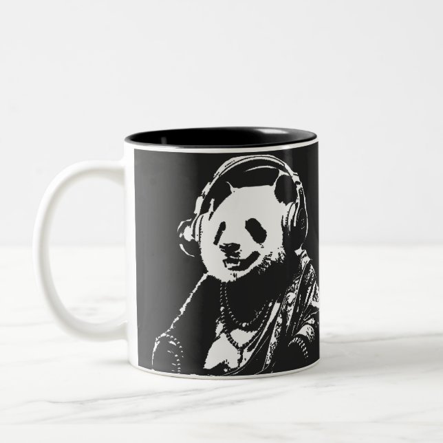 Buda Panda Zweifarbige Tasse (Links)