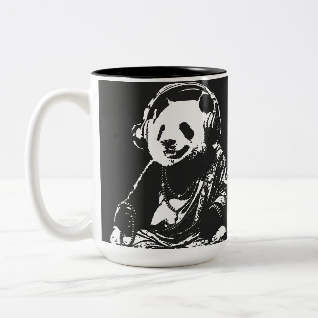 Buda Panda Zweifarbige Tasse (Links)