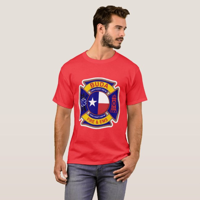 Buda Texas Fire and EMS T-Shirt (Vorne ganz)