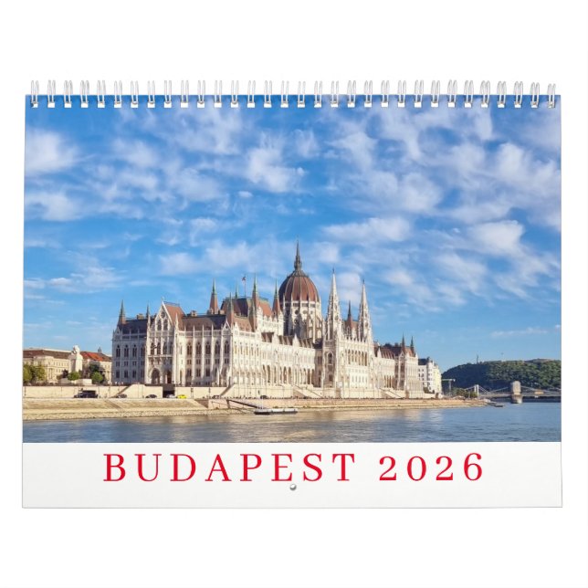 Budapest 2026 calendar kalender (Titelbild)