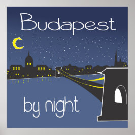 Budapest Abends Budapester Poster