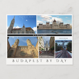 Budapest am Tag Postkarte