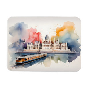 Budapest Aquarellkunst Magnet