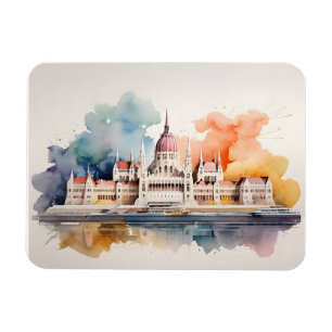 Budapest Aquarellkunst Magnet
