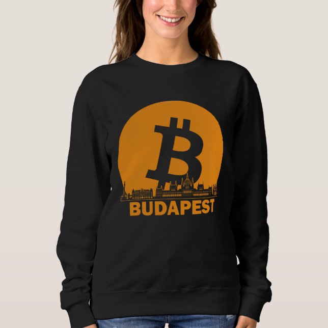 Budapest Bitcoin Maximalist  Bitcoin Budapest Skyl Sweatshirt (Vorderseite)