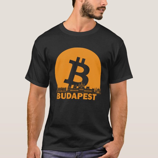 Budapest Bitcoin Maximalist Bitcoin Budapest Skyl T-Shirt (Vorderseite)