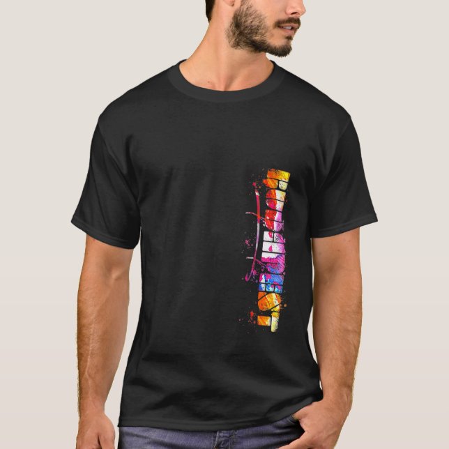 Budapest Budapester Wasserfarbe Buchstaben T-Shirt (Vorderseite)