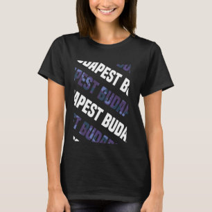 Budapest Camouflage Muster Lila Camouflage T-Shirt