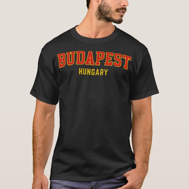 Budapest City Pride Varsity T-Shirt (Vorderseite)