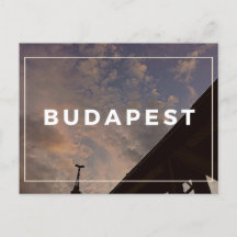 Budapest Cloudy Sky Postcard