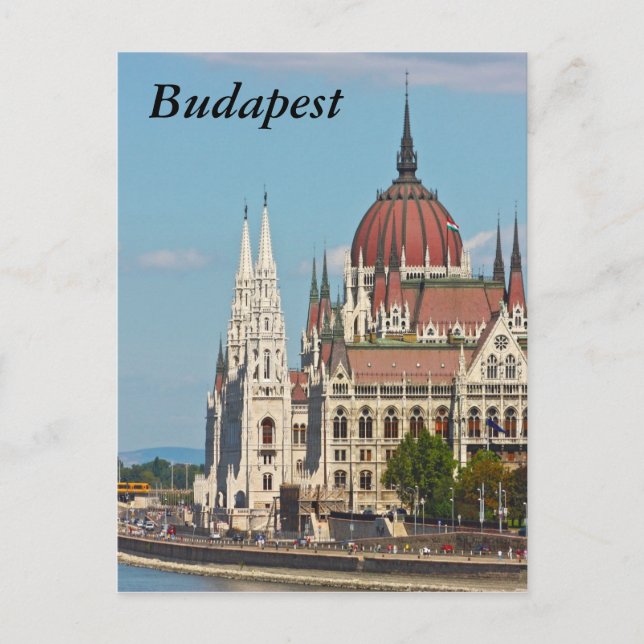 Budapest, das Gebäude des Parlaments, Budapest Postkarte (Vorderseite)