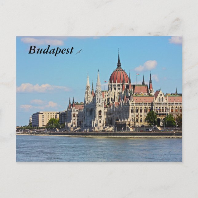 Budapest, das Gebäude des Parlaments, Budapest Postkarte (Vorderseite)