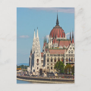 Budapest, das Gebäude des Parlaments Postkarte