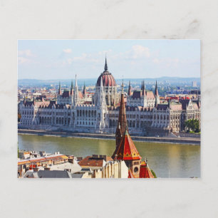 Budapest, das Gebäude des Parlaments Postkarte