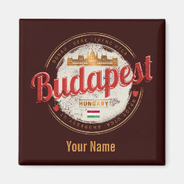Budapest Design Ungarn Vintages Parlament Magnet