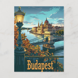 Budapest Donau Postkarte